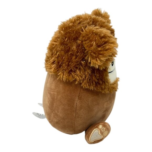 Squishmallows Kelly Toy Benny the BIgfoot 7 in Brown Furry Stuffed Animal Plush - Picture 4 of 8